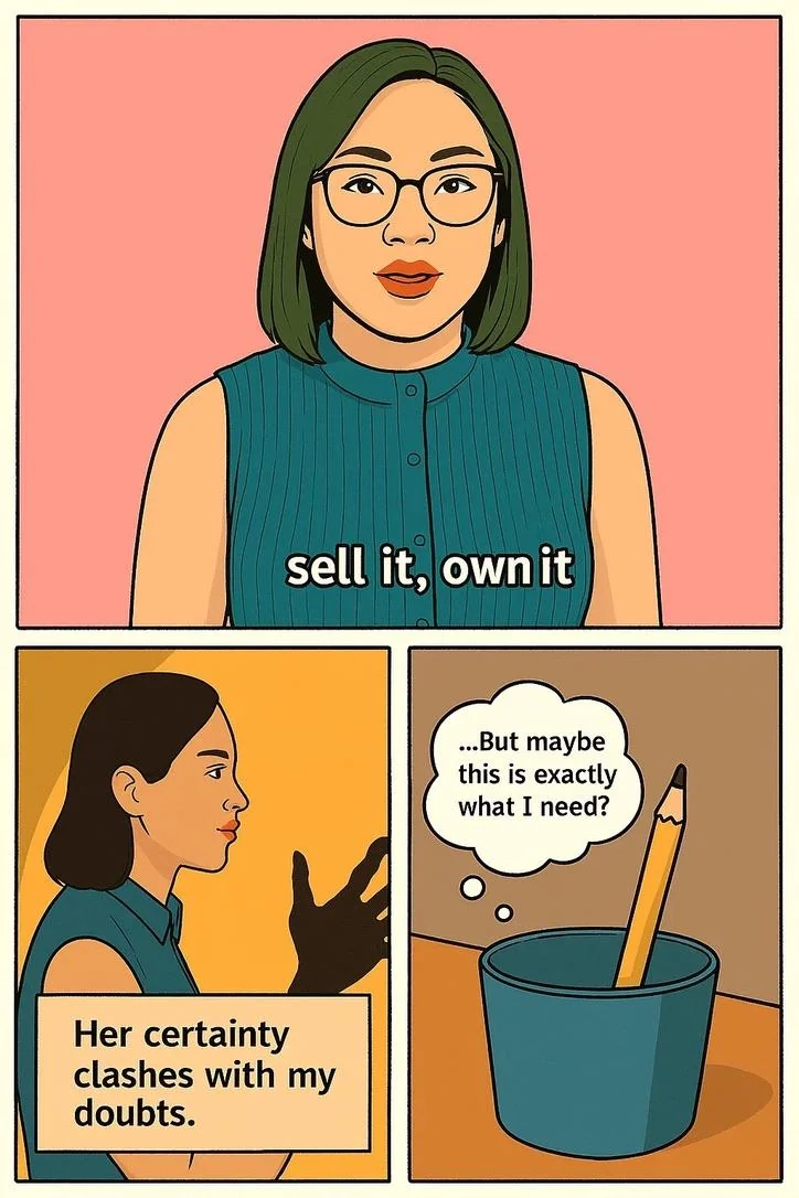 Turning A onboarding lecture into a comic, some selected panels picture 9 of 14