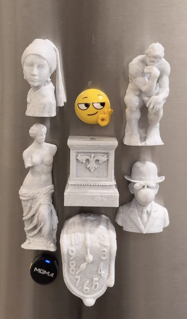 My fridge was looking boring, so I made it a magnet from an AI 3D model picture 1 of 1