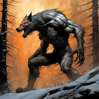 Stalking the winter woods'