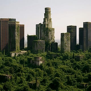 Los Angeles 100 years after the last humans.'
