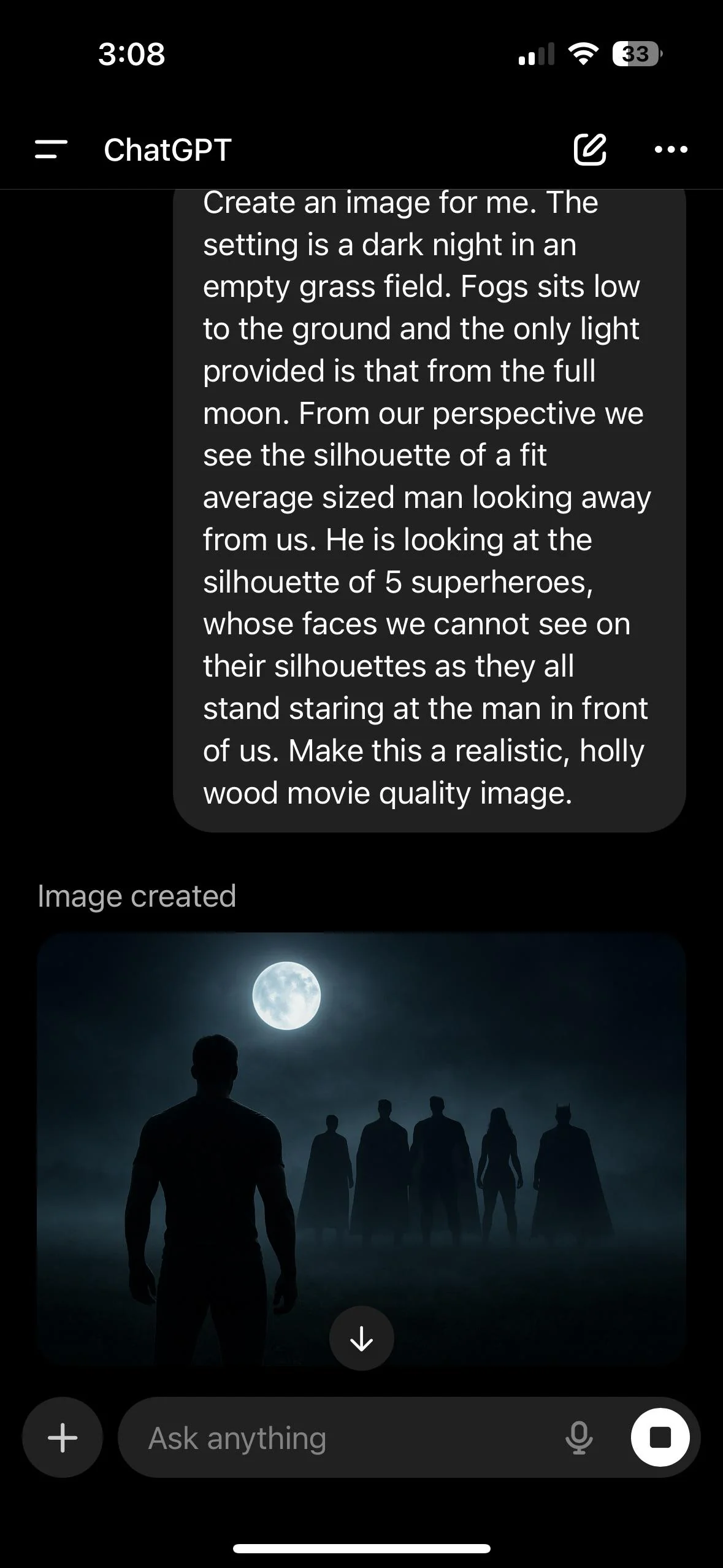 Interesting choice by Chat no picture 1 of 1