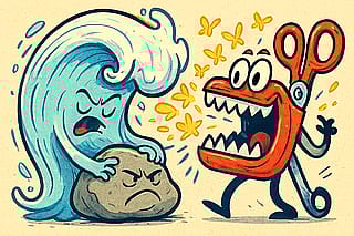 Rock pepper -funny cartoon'