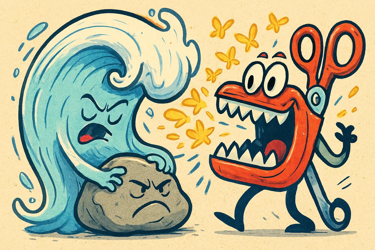 Rock pepper -funny cartoon picture 1 of 1