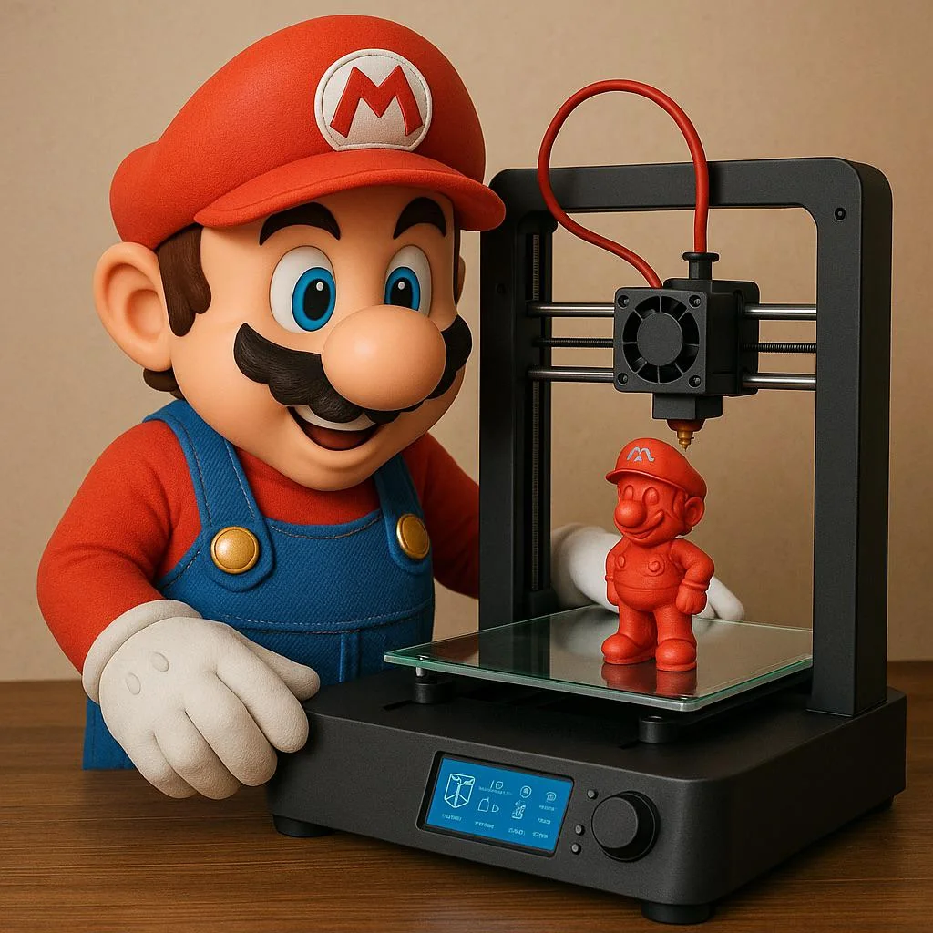 Mario does 3D printing. picture 1 of 1