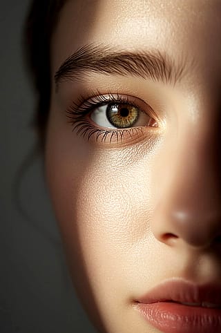 Creating a sharp green-hazel eyes.'