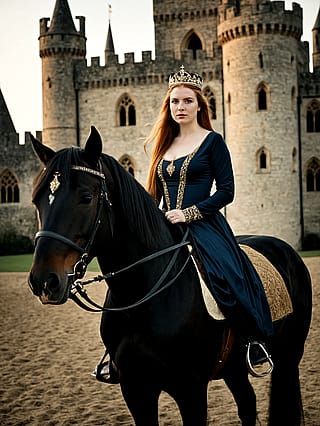 Medieval Queens of different ethnicities'