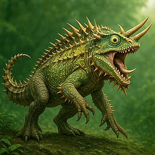 What do you think of my Dire Chameleon for a DND homebrew?'