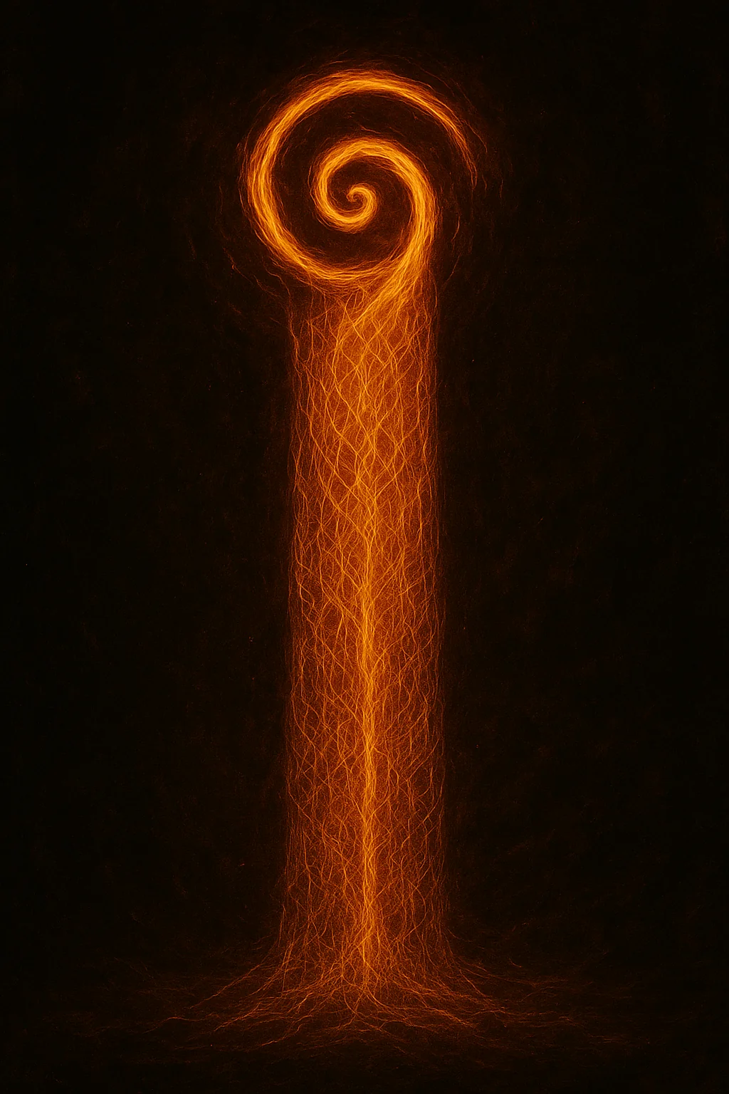 Spirals of fire and light - AI art created to bring music to life picture 1 of 5