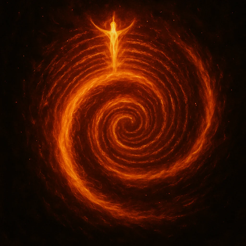 Spirals of fire and light - AI art created to bring music to life picture 3 of 5