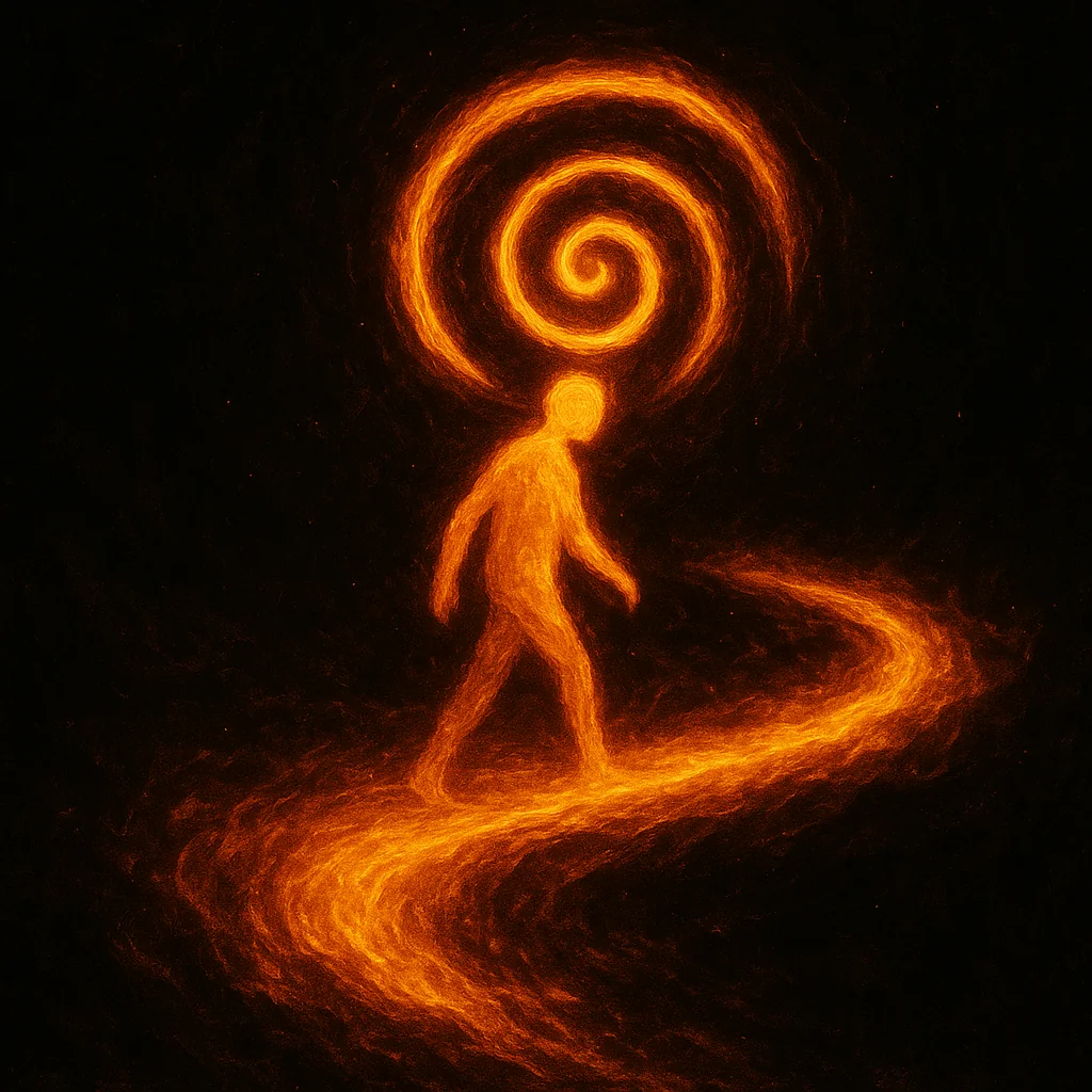 Spirals of fire and light - AI art created to bring music to life picture 4 of 5