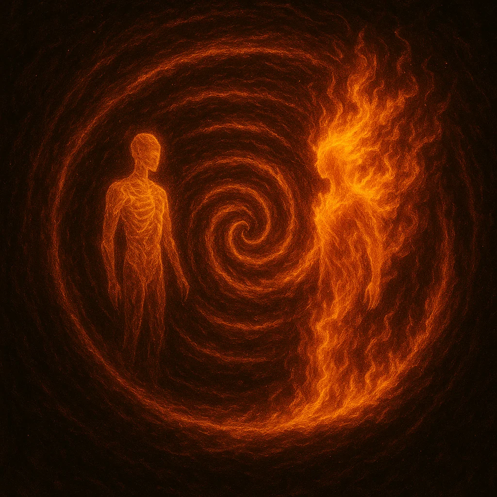 Spirals of fire and light - AI art created to bring music to life picture 5 of 5