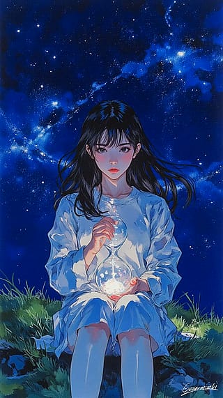 An Hourglass Gathering Stars / Phone Wallpaper Archives'