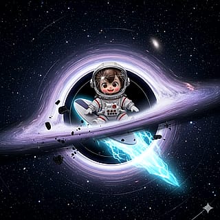 Labubu goes on an intergalactic joyride.'