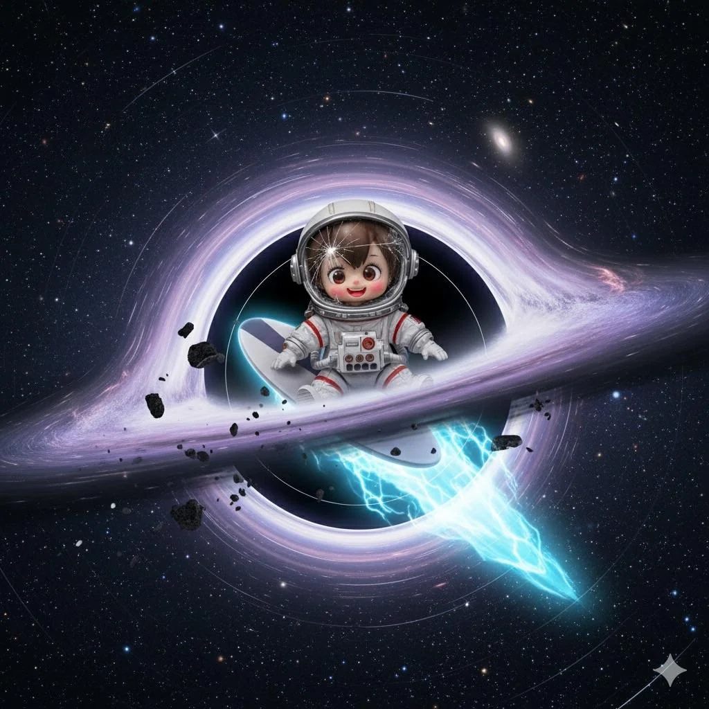 Labubu goes on an intergalactic joyride. picture 1 of 2