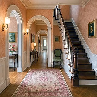 Beautiful classic Victorian entry-hall'