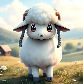 Sheep in different art styles'