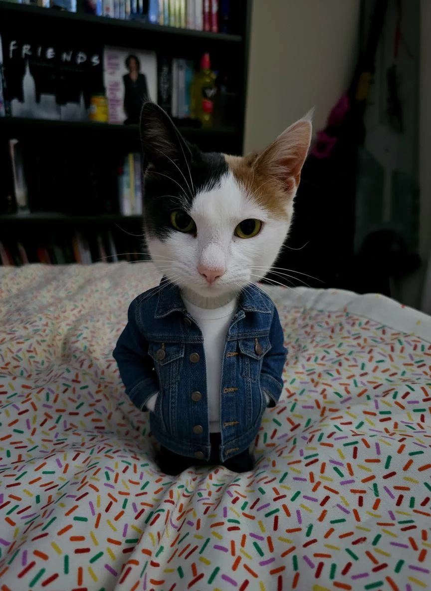 Prompt was to anthropamorphise my cat. picture 1 of 2
