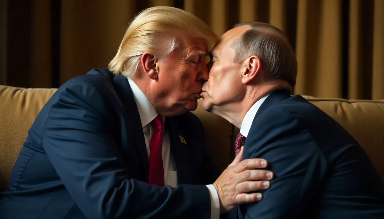 What really happened when Putin visited Donald Trump picture 1 of 1
