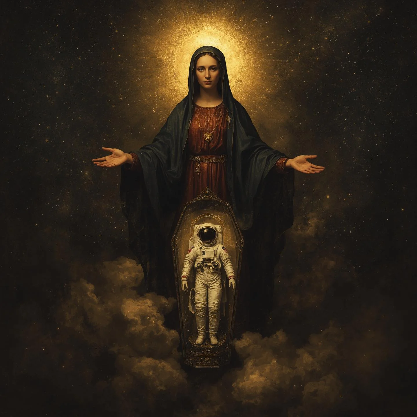 Virgin Mary protects astronauts on their way to Mars picture 1 of 1