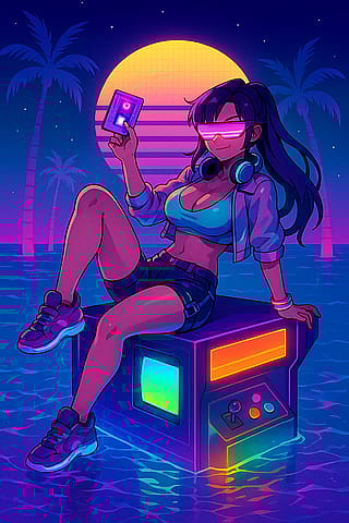 Synthwave Sunset'