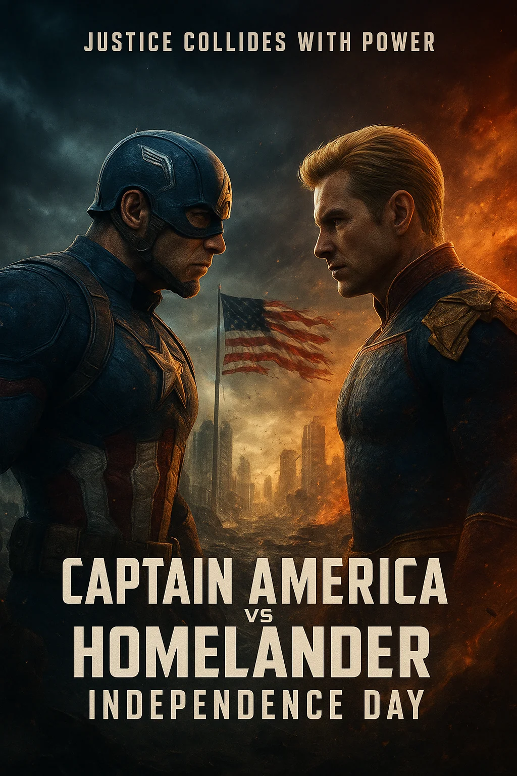 Captain America Vs Homelander Poster picture 1 of 1