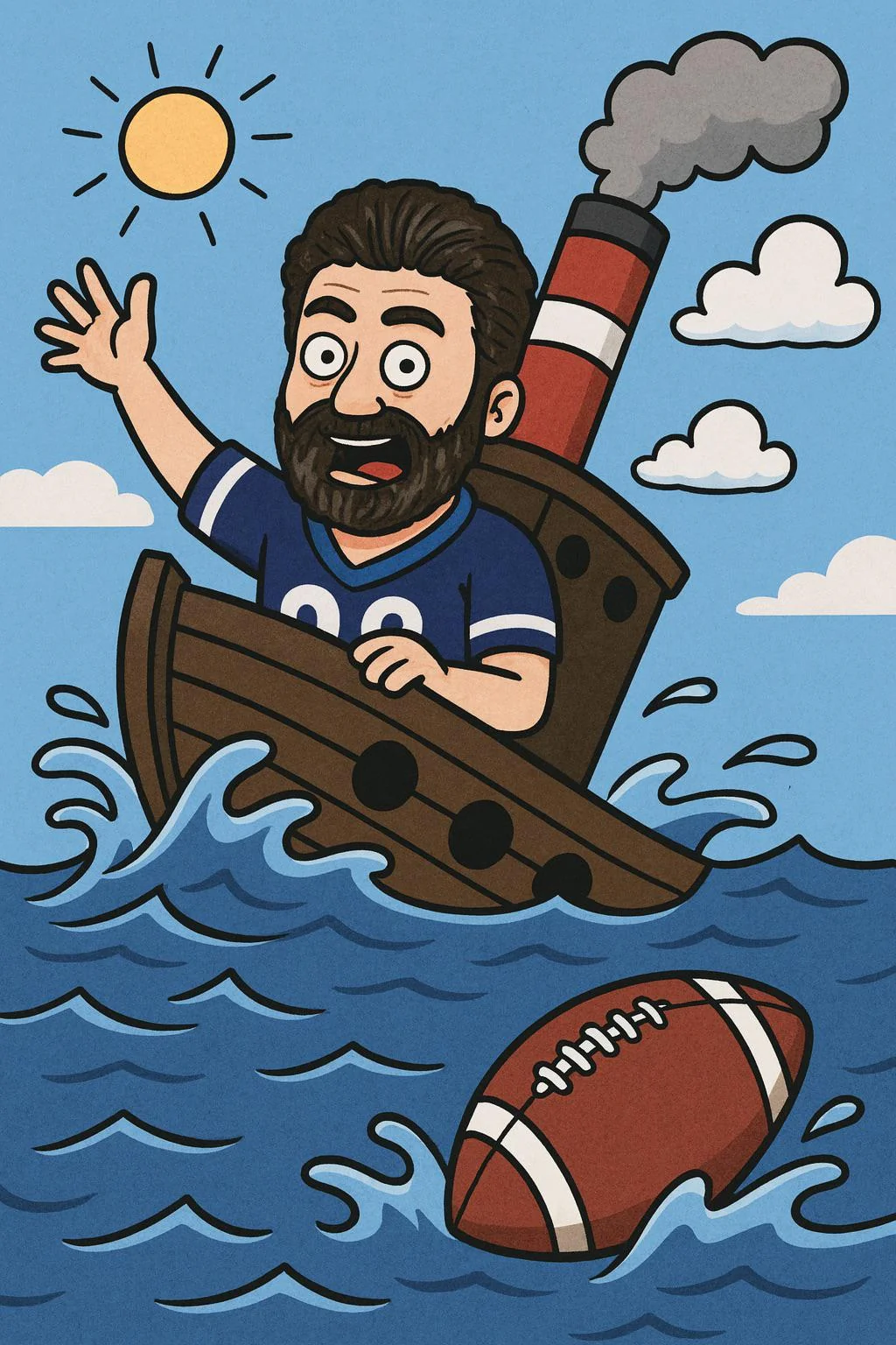 AI images for Fantasy Football aviators. Meet team shipwreck. Anyone have something funny or interesting for their teams? picture 1 of 1