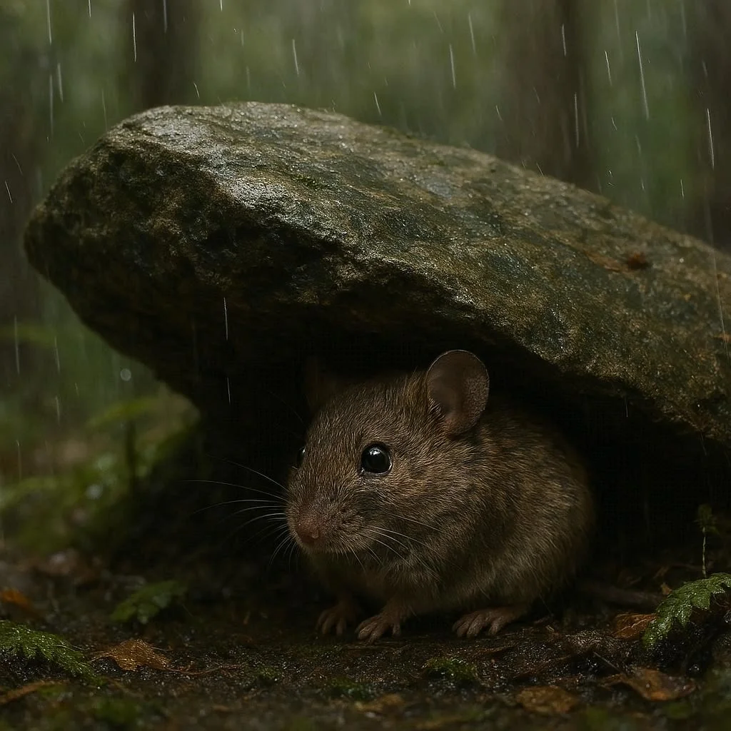 Just some mice taking shelter in the rain picture 4 of 4