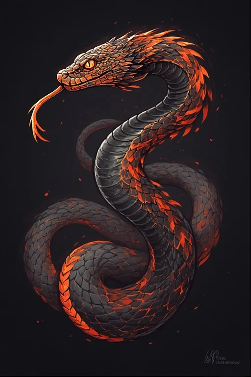 Nordic tribal tattoo ideas of Yormungaddr (the world snake). picture 5 of 8