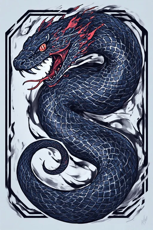Nordic tribal tattoo ideas of Yormungaddr (the world snake). picture 6 of 8