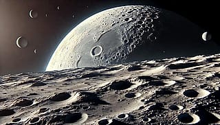 A moon with a moon.'