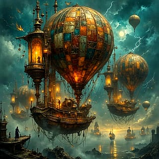 Steampunk Airships'