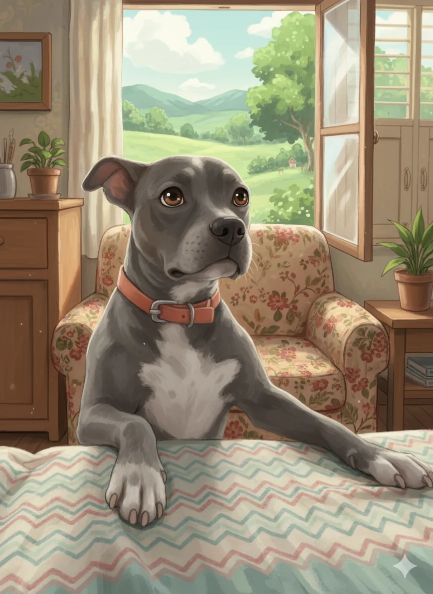 My Dog in two different art styles picture 1 of 2
