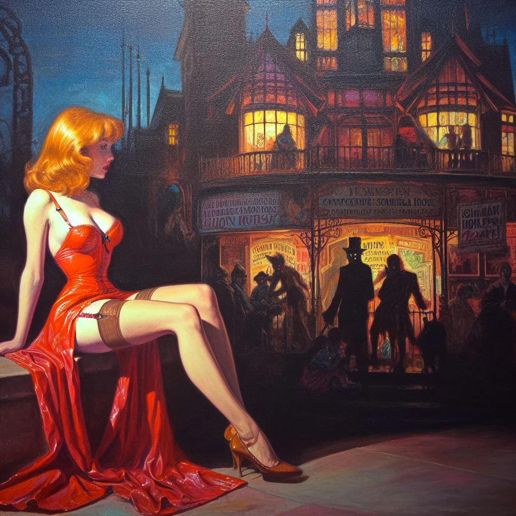 Halloween, carnival beasts, and the woman in crimson. picture 1 of 1