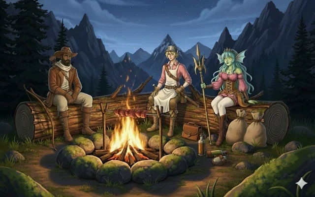 A heroic party resting picture 1 of 1